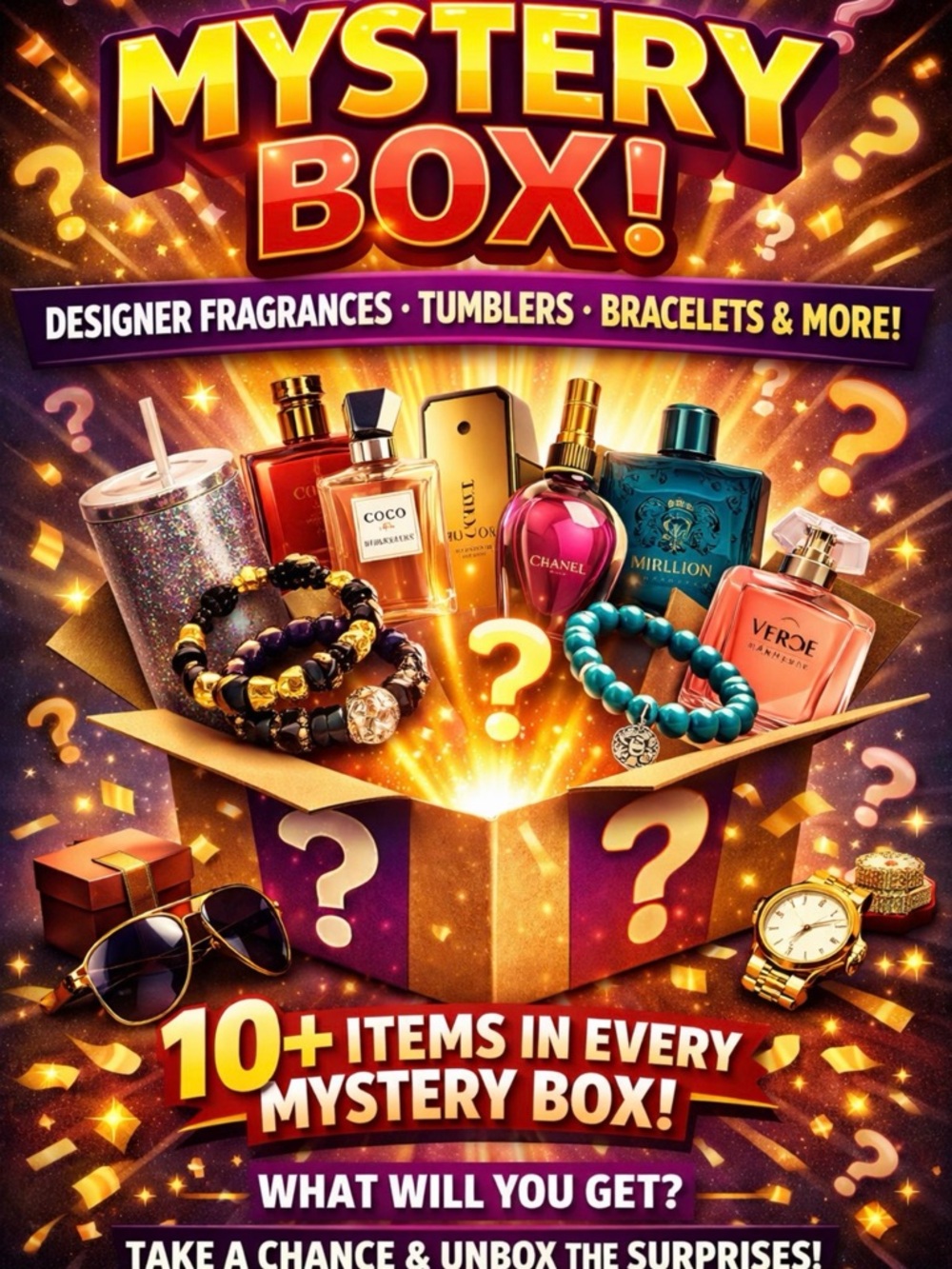 Mystery Box Designer Fragrances & Accessories - Multicolor